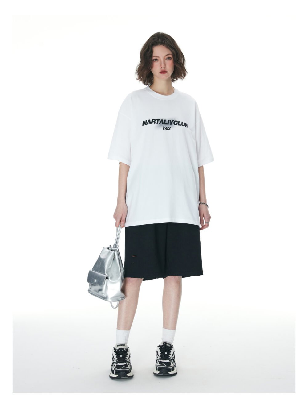 NARTALIY three-dimensional letter short-sleeved T-shirt for men and women_770929707211 - Image 6