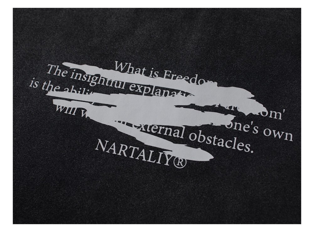 NARTALIY washed distressed short-sleeved T-shirt for men and women_770933275379 - Image 13