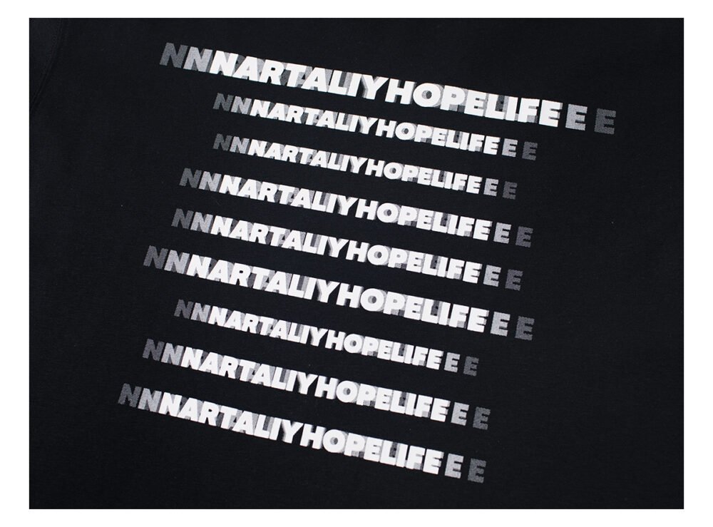 NARTALIY phantom letters American retro T-shirt for boys and girls_770935866989 - Image 12