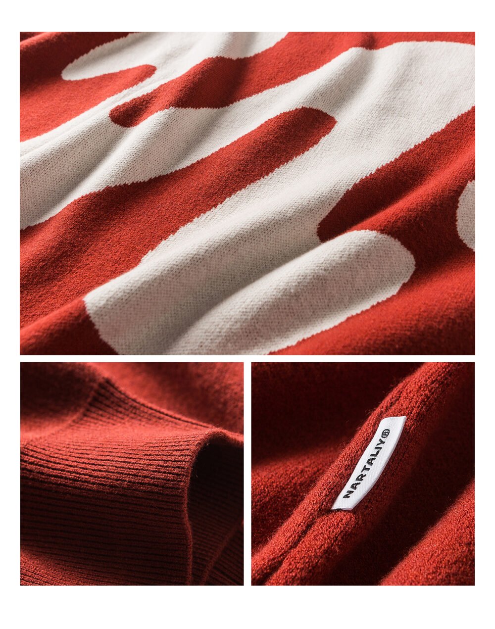 NARTALIY Puppy Round Neck Sweater - Unisex Autumn and Winter American Retro Trend Loose Sweater - Image 15