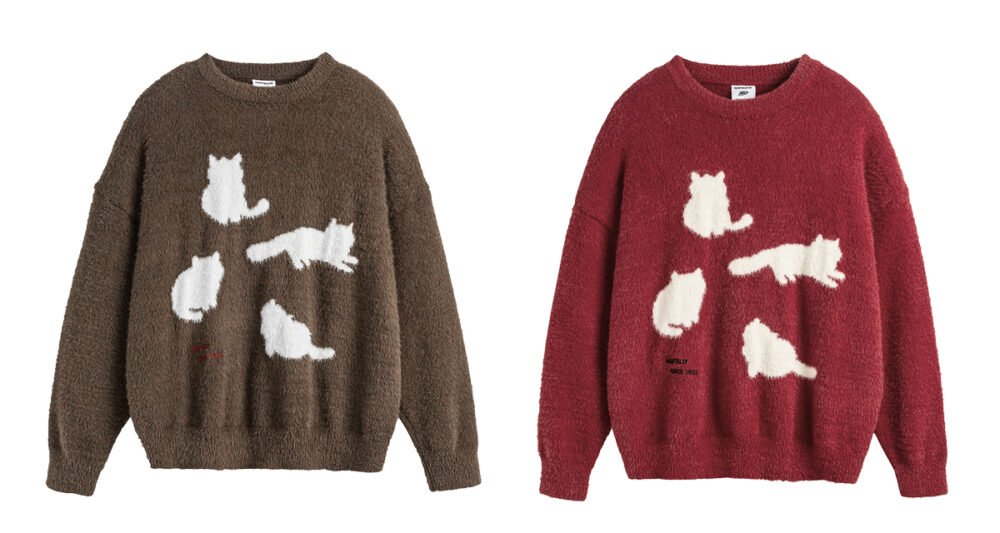 NARTALIY Cat Mohair Sweater - Unisex Autumn and Winter American Retro Loose Sweater - Image 23
