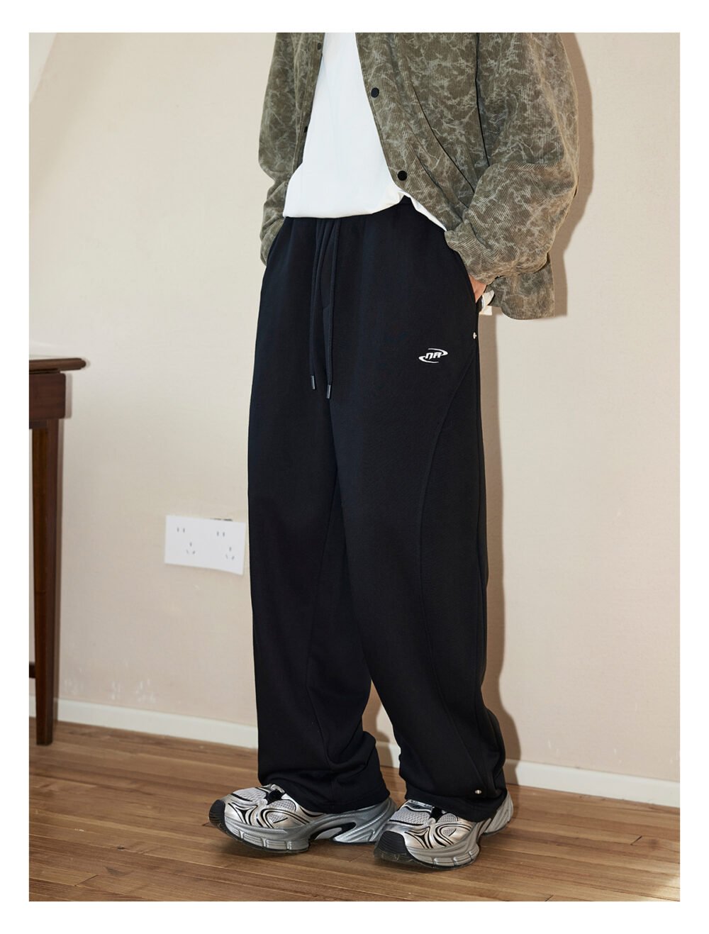 NARTALIY Curved Splicing Sweatpants - Men's Spring and Autumn Trendy American High Street Sports Trousers - Image 7