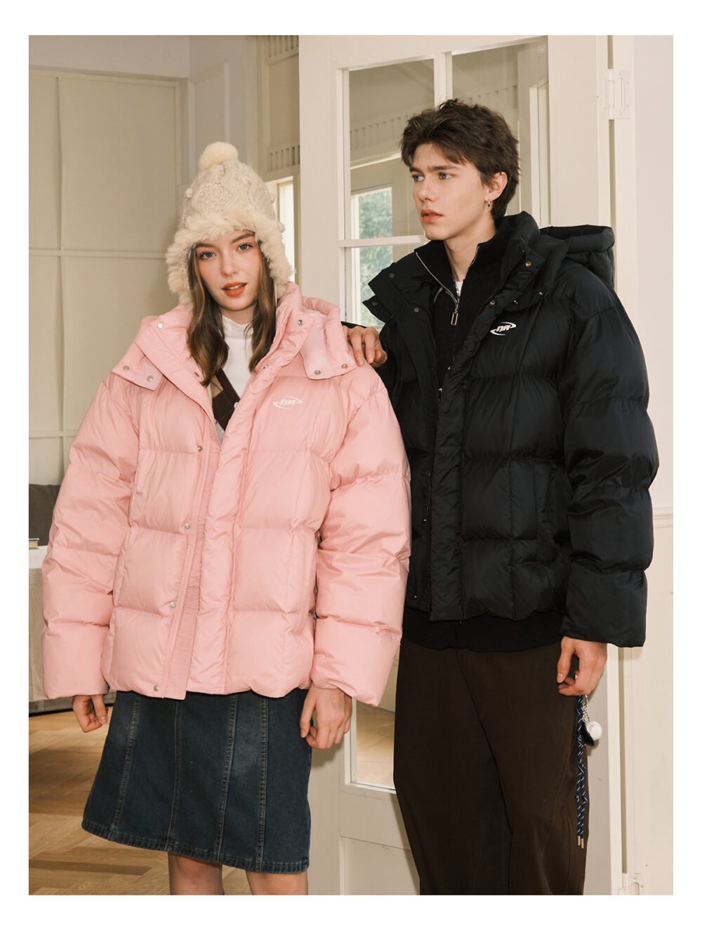 NARTALIY American Style Hooded Detachable Down Jacket - Unisex Short Winter Trendy Brand - Image 3