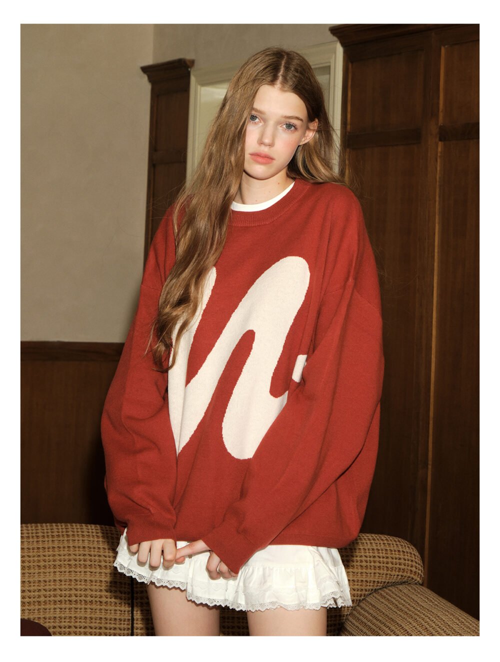 NARTALIY Puppy Round Neck Sweater - Unisex Autumn and Winter American Retro Trend Loose Sweater - Image 10