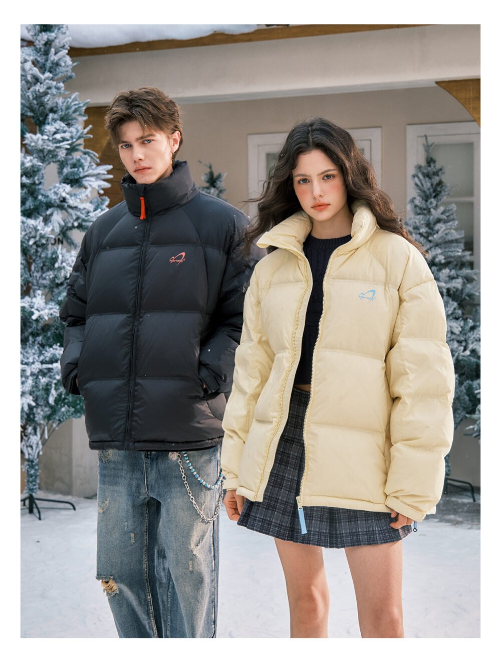 NARTALIY White Duck Down Jacket - Unisex Winter American Trendy Brand