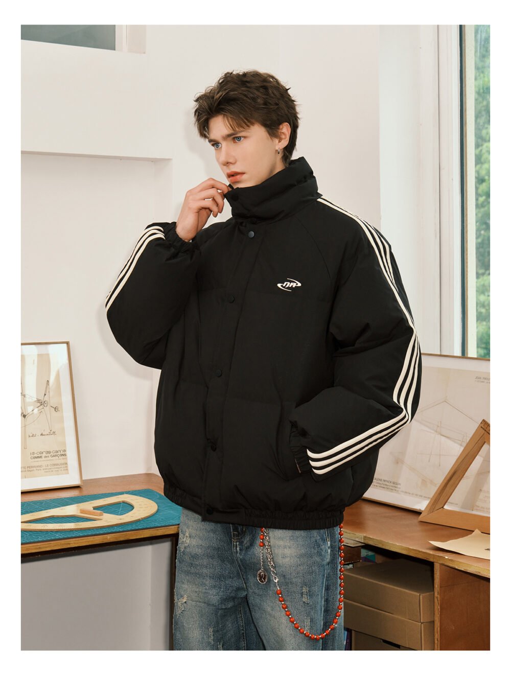NARTALIY American Ribbon Short Down Jacket - Unisex Winter Trendy Brand - Image 5