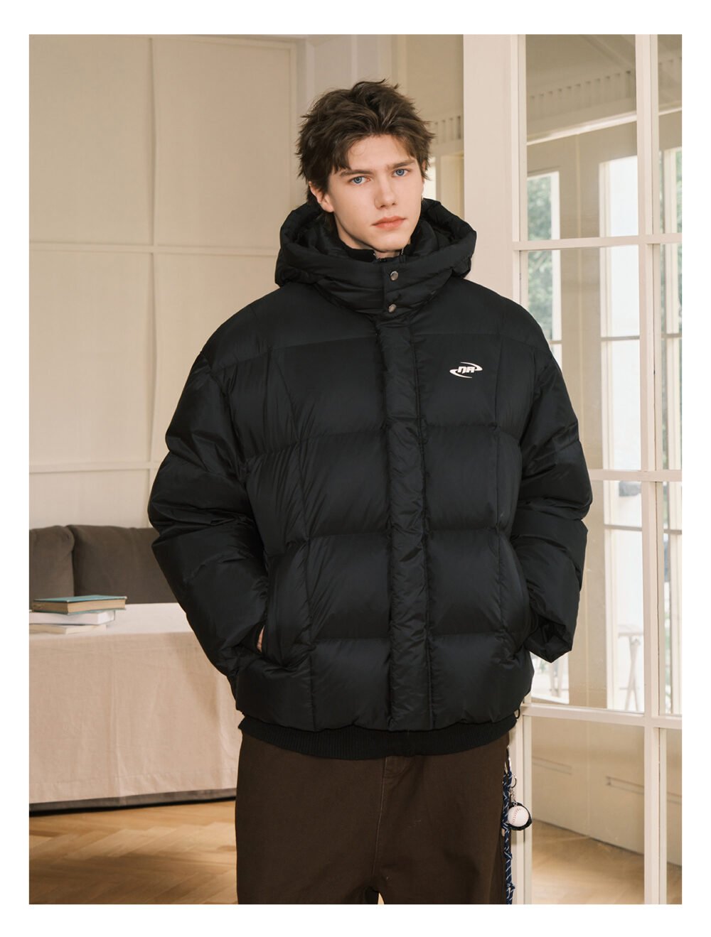NARTALIY American Style Hooded Detachable Down Jacket - Unisex Short Winter Trendy Brand - Image 4