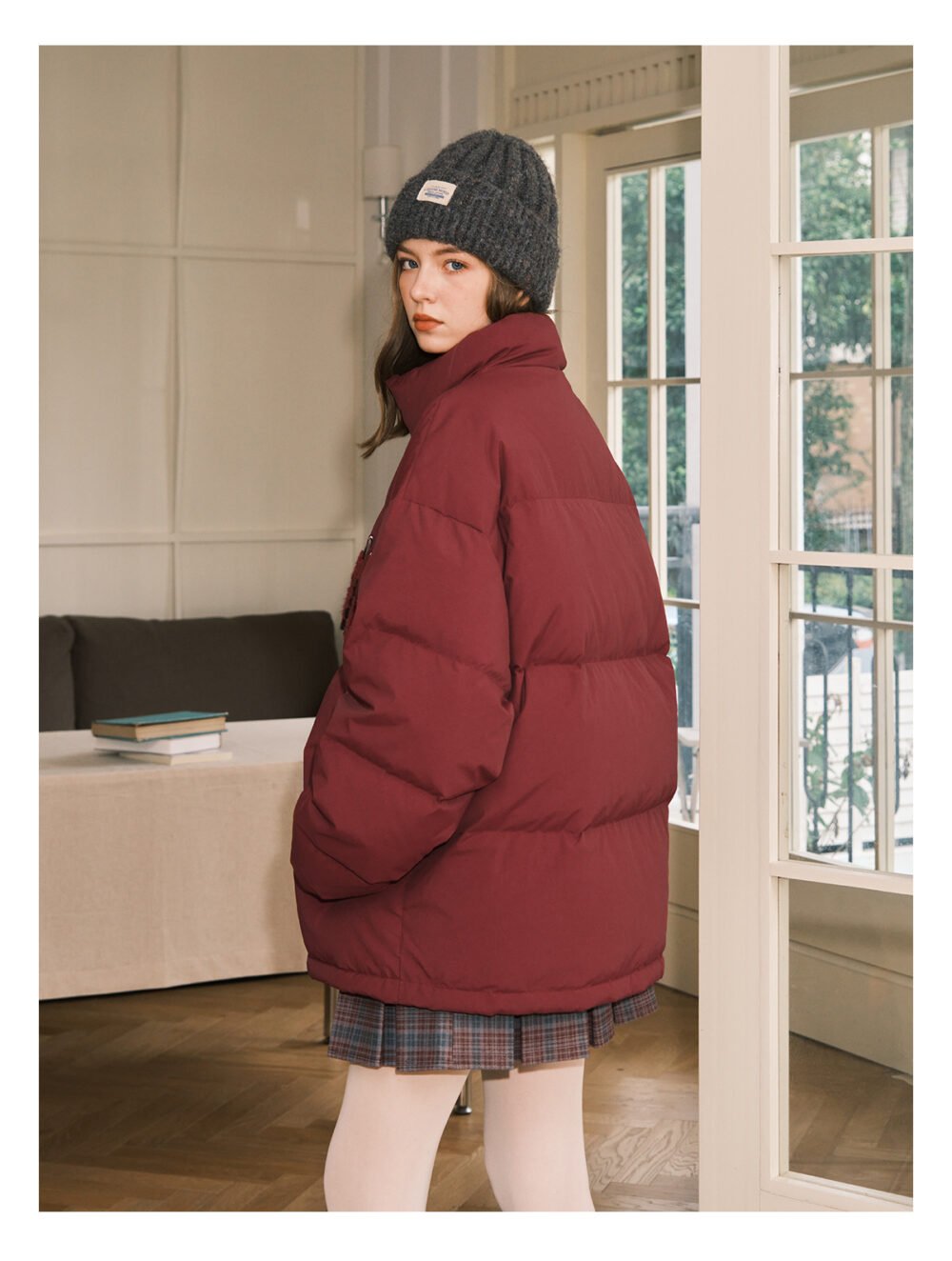 NARTALIY Snake Year Limited Edition 90 White Duck Down Jacket - Unisex Winter American Stand Collar Short Jacket - Image 7