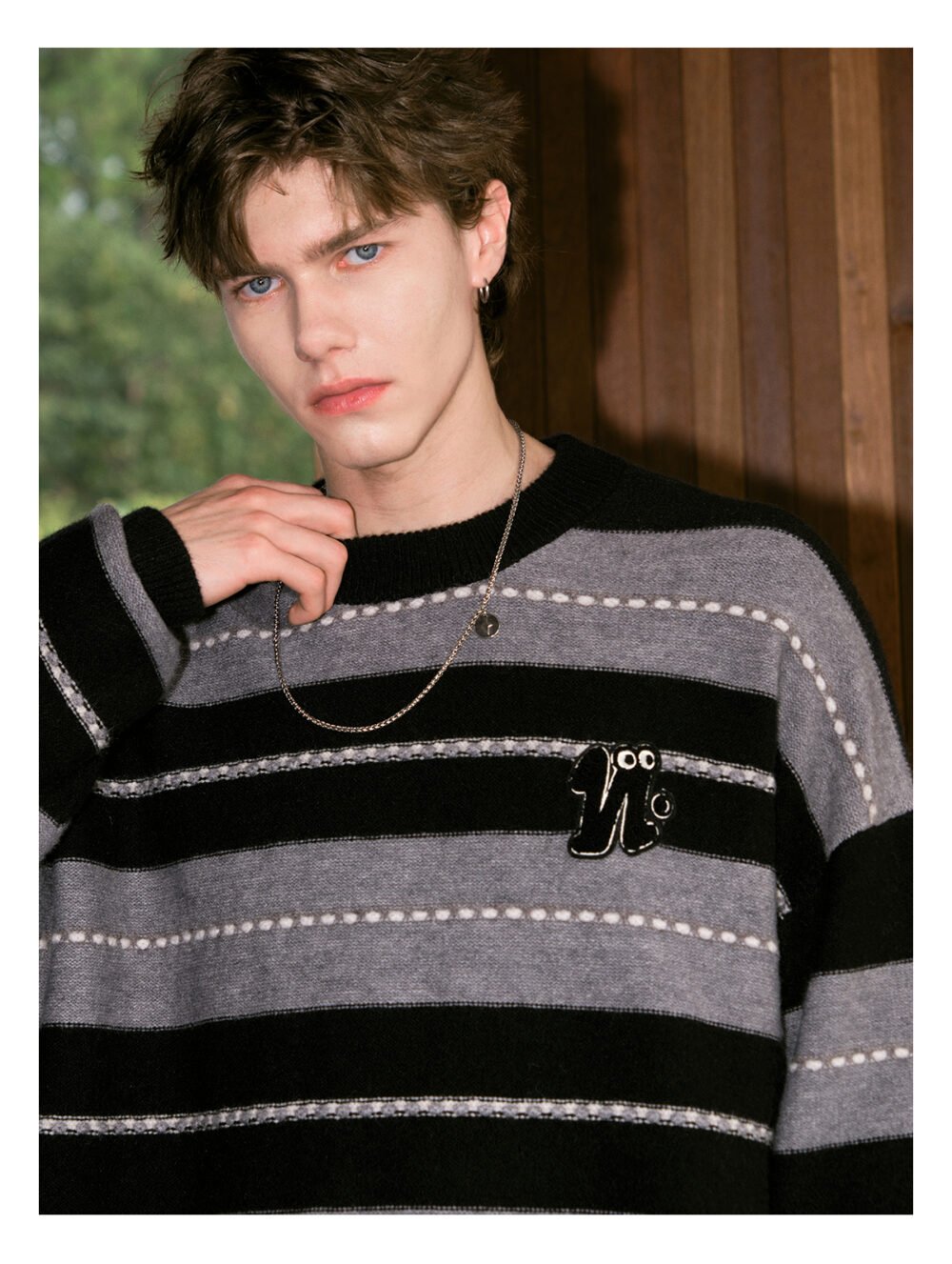 NARTALIY American Retro Striped Sweater - Unisex Autumn and Winter Loose Knitted Jacket - Image 9