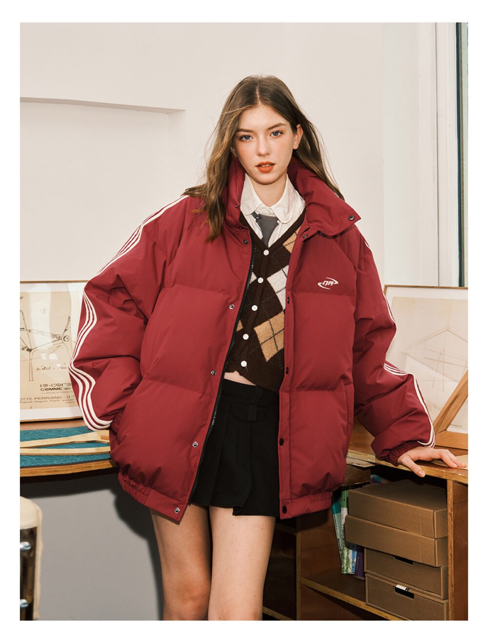 NARTALIY American Ribbon Short Down Jacket - Unisex Winter Trendy Brand - Image 8