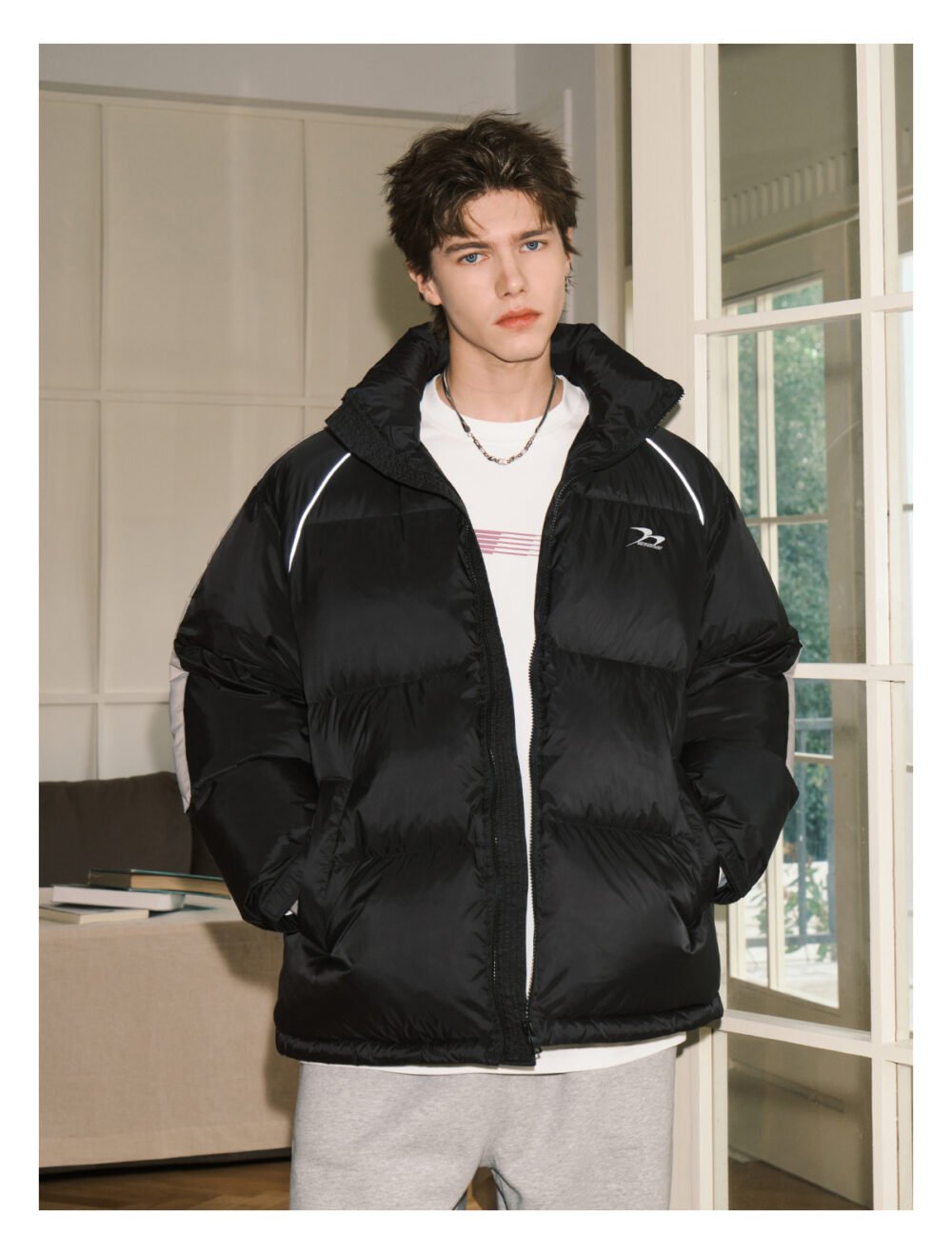 NARTALIY American Reflective White Duck Down Jacket - Unisex Winter Cold Protection Bread Coat - Image 4