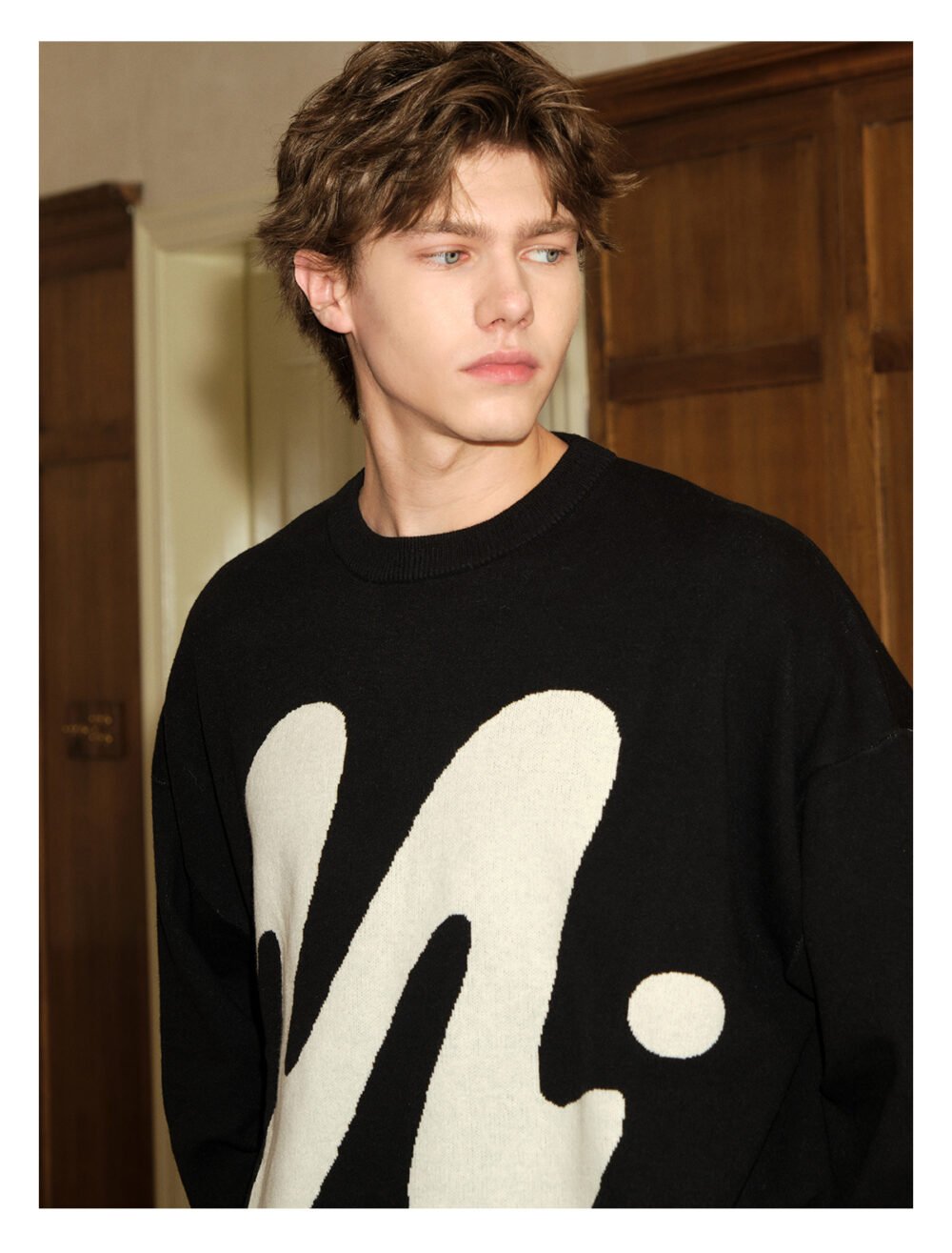 NARTALIY Puppy Round Neck Sweater - Unisex Autumn and Winter American Retro Trend Loose Sweater - Image 6
