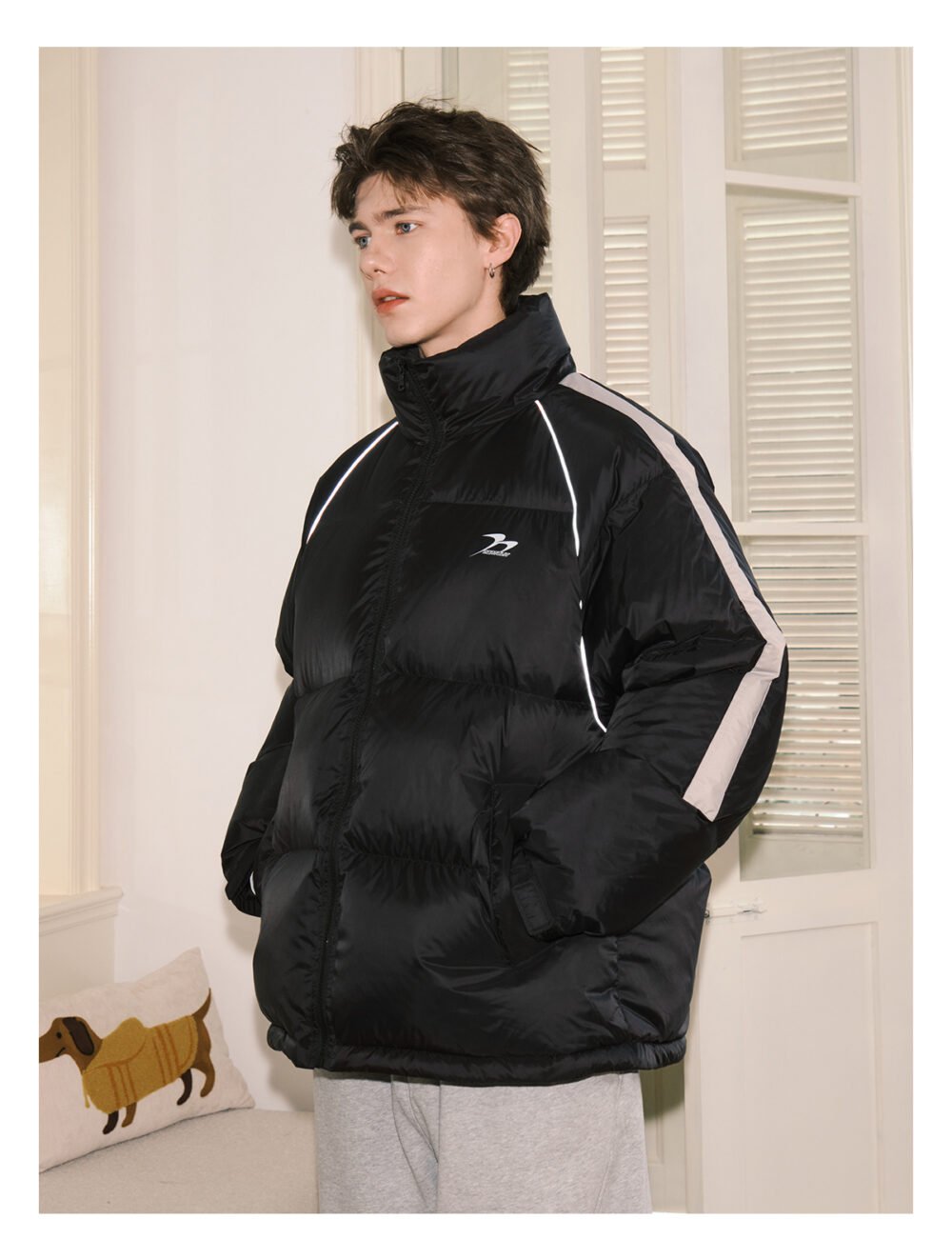 NARTALIY American Reflective White Duck Down Jacket - Unisex Winter Cold Protection Bread Coat - Image 5
