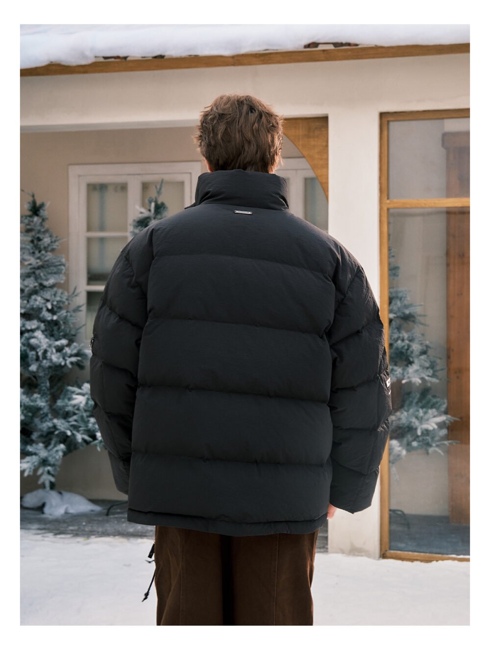 NARTALIY Splash-Proof Stand-Up Collar Down Jacket - Unisex Winter American Style Thickened Duck Down Jacket - Image 7