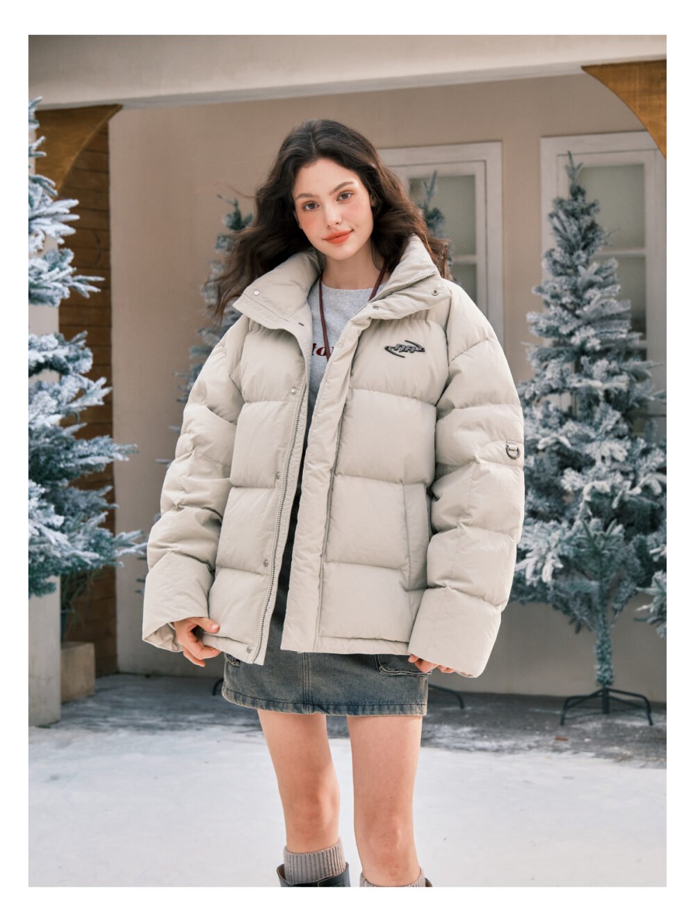 NARTALIY Splash-Proof Stand-Up Collar Down Jacket - Unisex Winter American Style Thickened Duck Down Jacket - Image 8