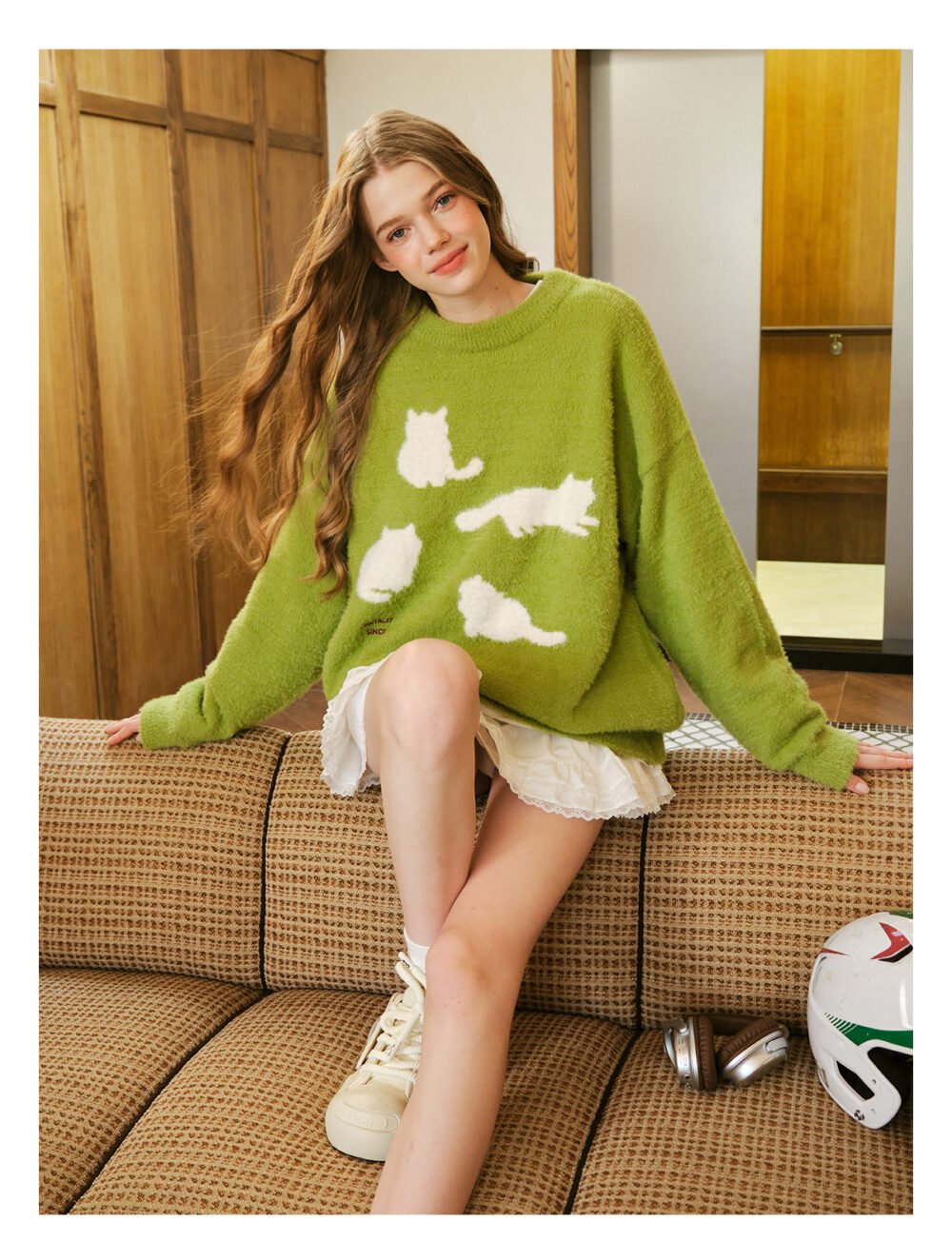 NARTALIY Cat Mohair Sweater - Unisex Autumn and Winter American Retro Loose Sweater - Image 12