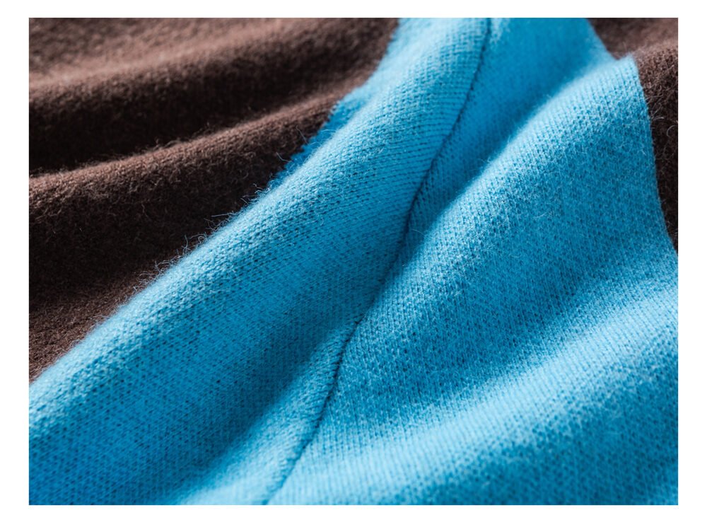 NARTALIY Contrast Color Stitching Stand Collar Zipper Sweater - Unisex Autumn and Winter Sports Knitted Cardigan Jacket - Image 15