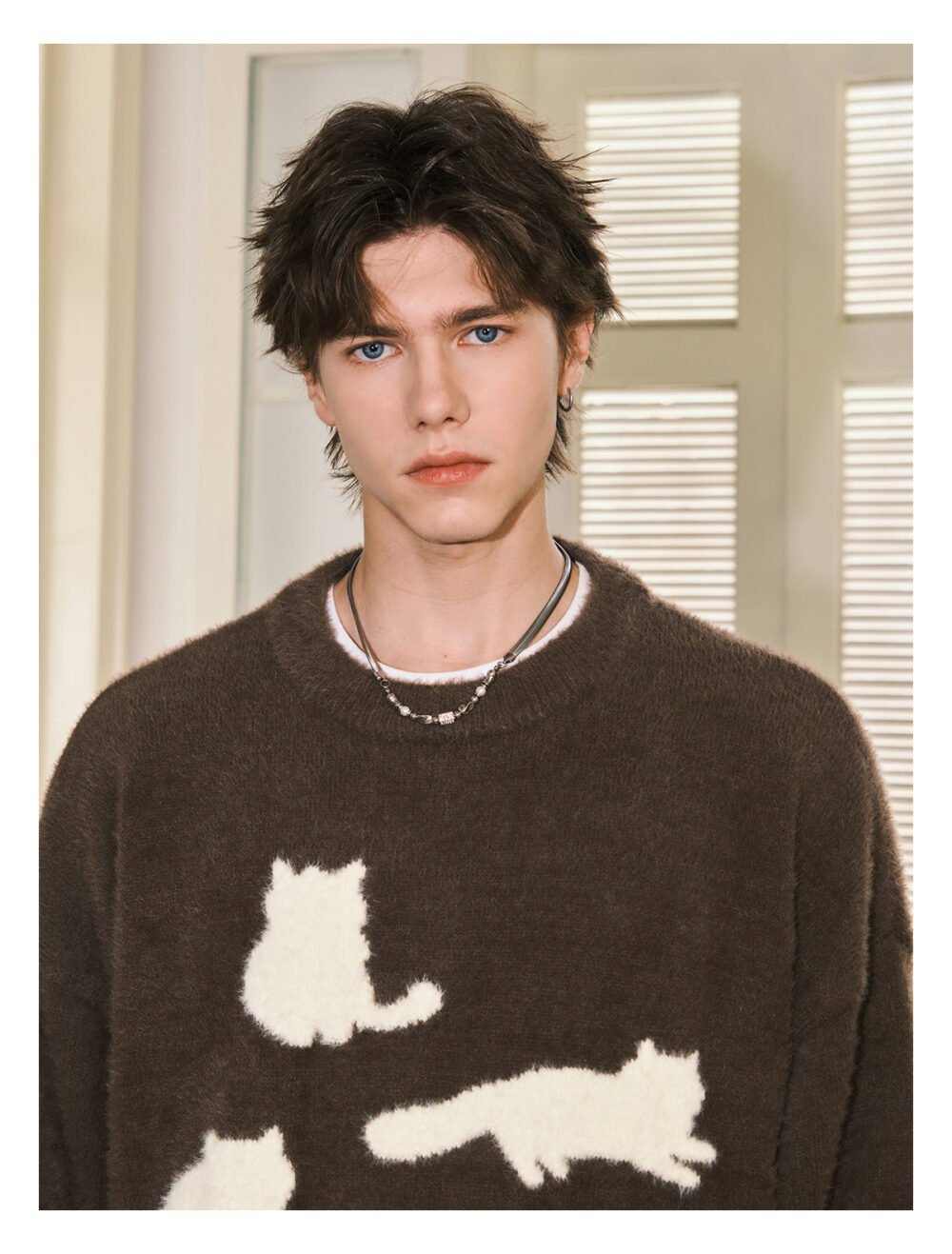 NARTALIY Cat Mohair Sweater - Unisex Autumn and Winter American Retro Loose Sweater - Image 17