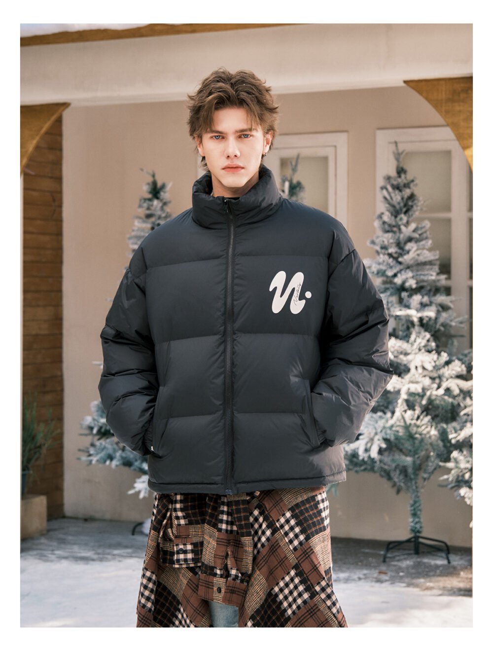 NARTALIY American Style Short Stand Collar Down Jacket - Image 6