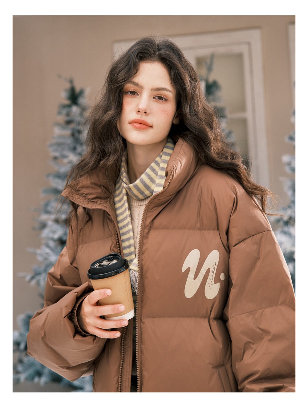 NARTALIY American Style Short Stand Collar Down Jacket - Image 8