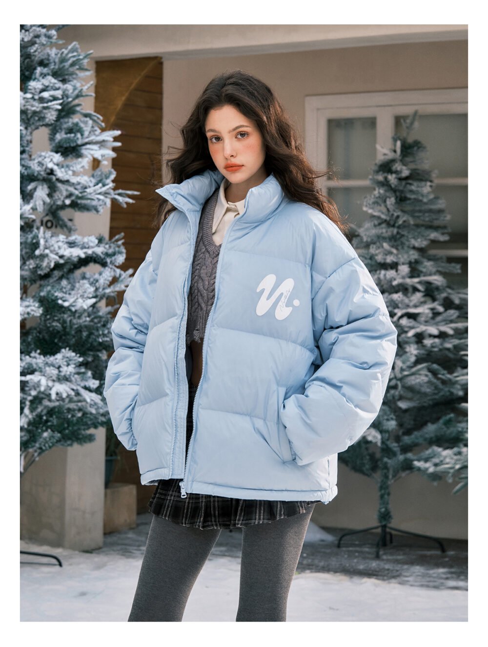 NARTALIY American Style Short Stand Collar Down Jacket - Image 9