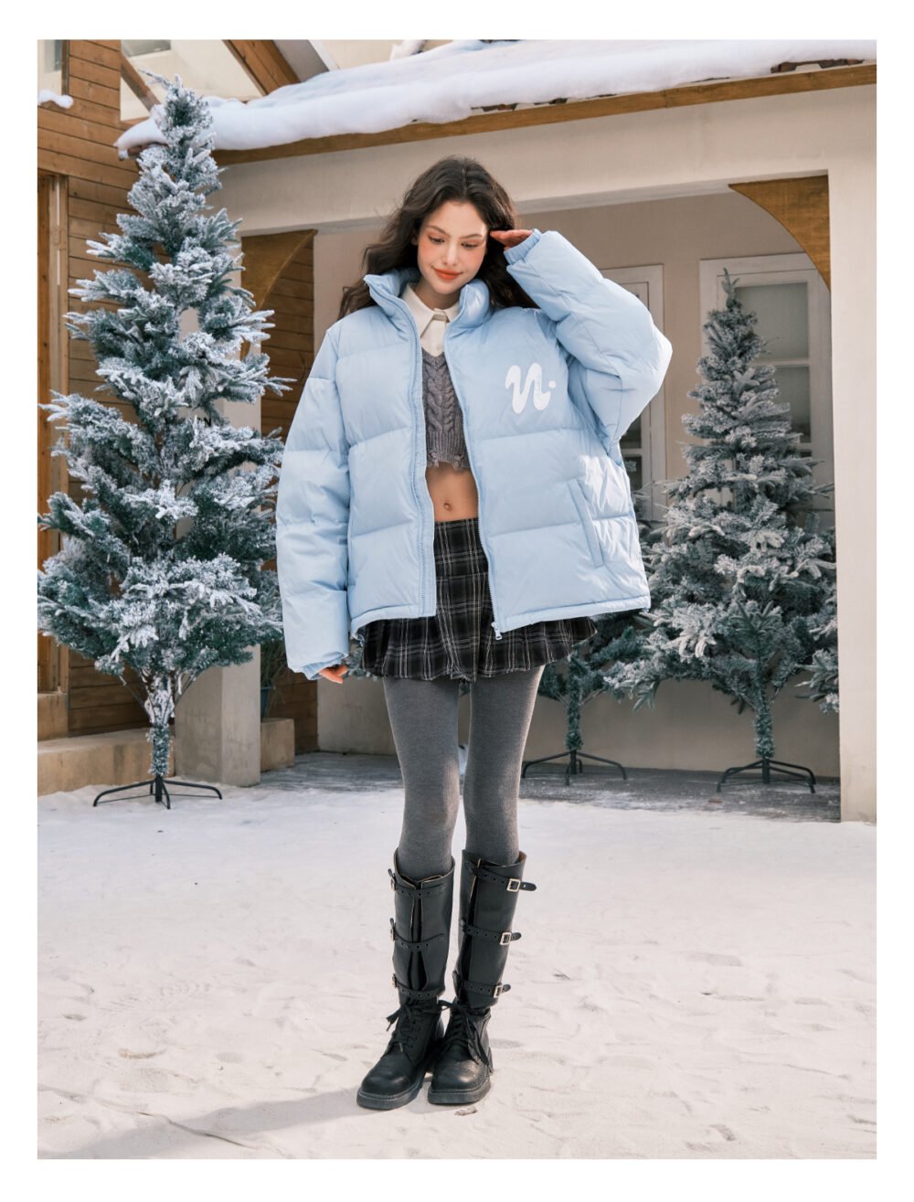 NARTALIY American Style Short Stand Collar Down Jacket - Image 10
