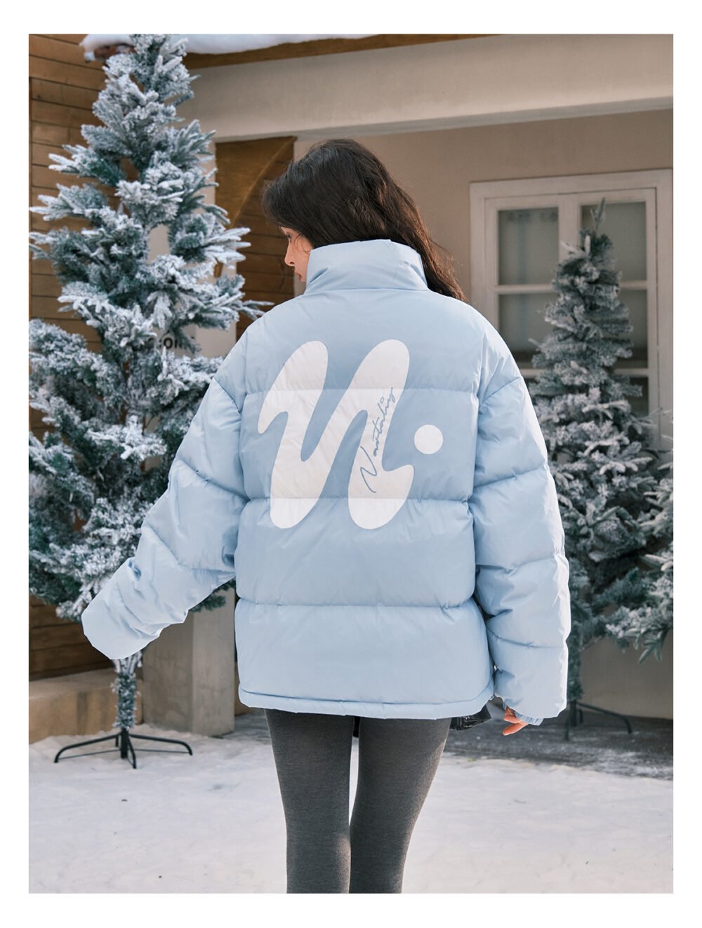 NARTALIY American Style Short Stand Collar Down Jacket - Image 13